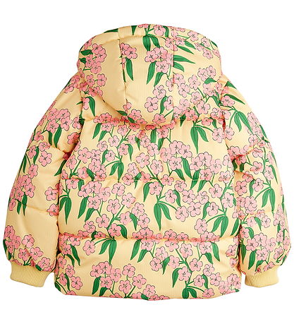 Mini Rodini Puffer Jacket - Alpine Flowers - Yellow