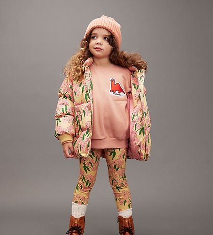 Mini Rodini Puffer Jacket - Alpine Flowers - Yellow