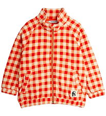 Mini Rodini Fleece Jacket - Gingham - Red/White Check