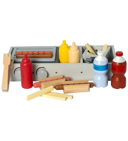 Jouets de Nourriture MaMaMeMo - Stand de saucisses - Bois