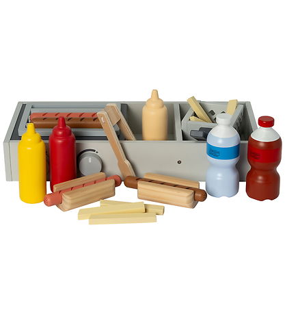 Jouets de Nourriture MaMaMeMo - Stand de saucisses - Bois