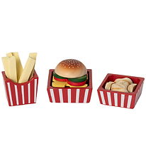 MaMaMeMo Spiellebensmittel - Burger-Menü - Holz