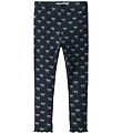 Name It Leggings - Rib - NmfKarinna - Navy Blazer m. Bogen