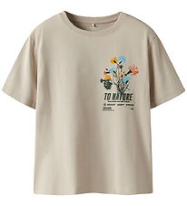 Name It T-Shirt - NkmLaurel - Peyote m. Bloemen