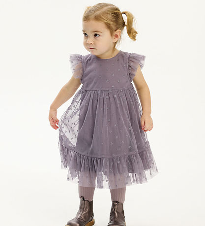 The New Siblings Dress - TnstPoppy - Gray Ridge w. Smileys