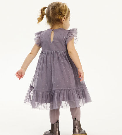 The New Siblings Dress - TnstPoppy - Gray Ridge w. Smileys