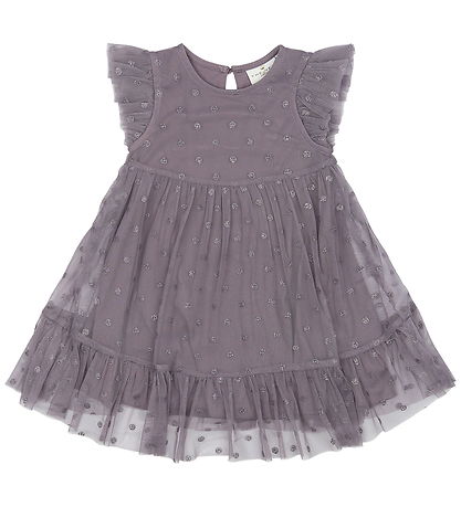 The New Siblings Dress - TnstPoppy - Gray Ridge w. Smileys
