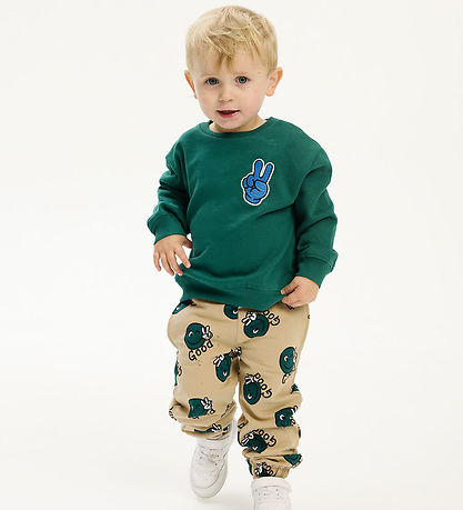 The New Siblings Sweatshirt - TnstPhineas - Alpine Green w. Smil