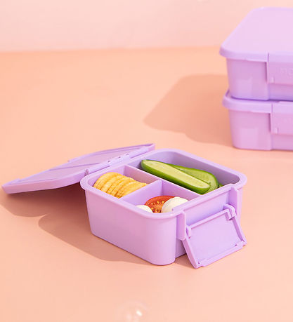 MontiiCo Välipalarasia M. 3 Rum - Bento kaksi - 500 ml - Lilac