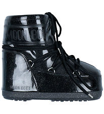 Moon Boot Winter Boots - Icon Low Glitter - Black