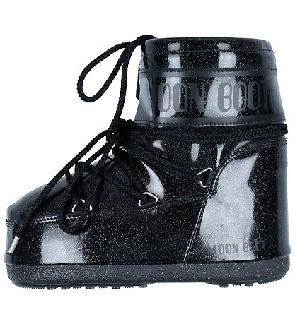 Moon Boot Winterlaarzen - Icoon Laag Glitter - Zwart