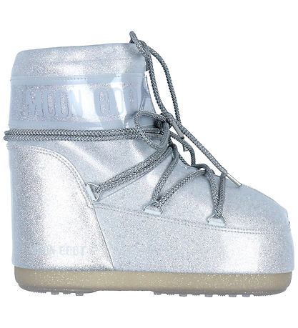 Moon Boot Winterlaarzen - Icoon Laag Glitter - Silver