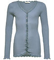 Rosemunde Cardigan - Rib - Balta - Infinity m. Spitze