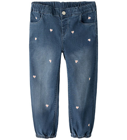 Name It Farkut - NmfRose - Dark Blue Denim/Hearts Paketointi