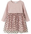 Name It Dress - Rib - NmfNea Tulle - Burnished Lilac