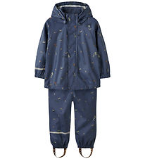 Name It Regenkleidung m. Träger - NmmTrocken10 - Vintage Indigo 