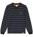 Mads Nørgaard Blouse - Stripe Carlito - Parisian Night/Black