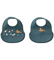 Liewood Bibs - Silicone - 2-Pack - Ember - Arctic Sea/Ocean
