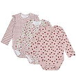 Hust and Claire Bodysuits l/s - 3-Pack - HCBella Little Check - 