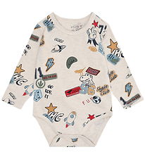 Hust and Claire Bodysuit l/s - Buster Badges - Wheat Melange