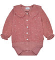 Hust and Claire Bodysuit l/s - Corduroy - HCBea - Dry Rose