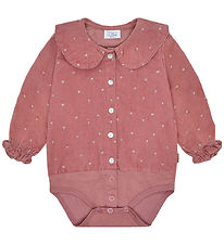 Hust and Claire Bodysuit l/s - Corduroy - HCBea - Dry Rose