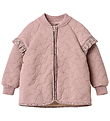 Wheat Thermo Jacket w. Fleece - Ellas - Warm Rose w. Flowers