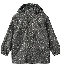 Wheat Rain Jacket - PU - Ollo - Forest Lake Checked Flowers