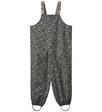 Wheat Rain Pants w. Suspenders - PU - Charlo - Forest Lake Check