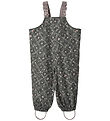 Wheat Rain Pants w. Suspenders - PU - Charlo - Forest Lake Check