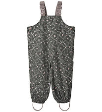 Wheat Rain Pants w. Suspenders - PU - Charlo - Forest Lake Check