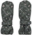 Wheat Mittens w. Fleece - PU - Rily - Forest Lake Checked Flo