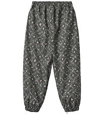 Wheat Rain Pants - PU - Olo - Forest Lake Checked Flowers