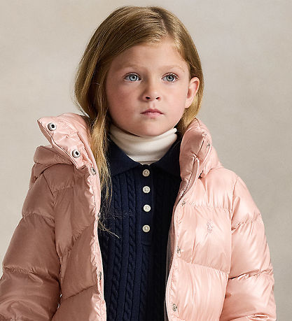 Polo Ralph Lauren Down Jacket - Celia - Hint Of Pink Metallic