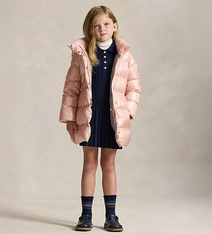 Polo Ralph Lauren Down Jacket - Celia - Hint Of Pink Metallic