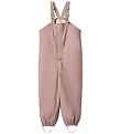 Wheat Rain Pants w. Termo/Suspenders - PU - Lian - Dusty Lavende