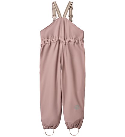 Wheat Rain Pants w. Termo/Suspenders - PU - Lian - Dusty Lavende