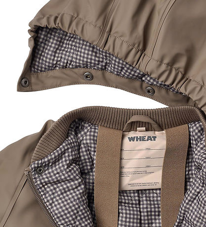 Wheat Rainsuit w. Thermo - PU - Aiko - Dry Wood