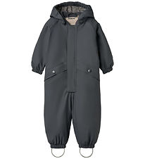 Wheat Rainsuit w. Termo - PU - Aiko - Greyblue