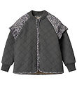 Wheat Thermo Jacket - Ellas - Black Sea w. Flowers