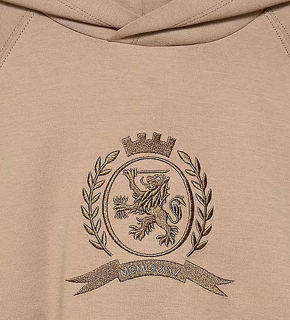 Tommy Hilfiger Hoodie - Tonal Chest - Malted Milk