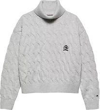 Tommy Hilfiger Blouse - Knitted - Light Grey Melange