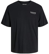 Jack & Jones T-shirt - JjNinety - Black w. White