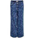 Jeans Kids Only - KogHope - Medium+ Blue Denim av. Fleurs