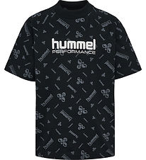 Hummel T-shirt - HmlJR Dance - Black/Ebony w. Logo