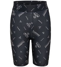 Hummel Bicycle Shorts - hmlJR - Black/Ebony w. Logo