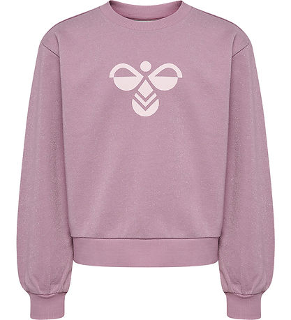 Hummel Sweatshirt - HmlJR Mouse - Lavender Mist/Glitter