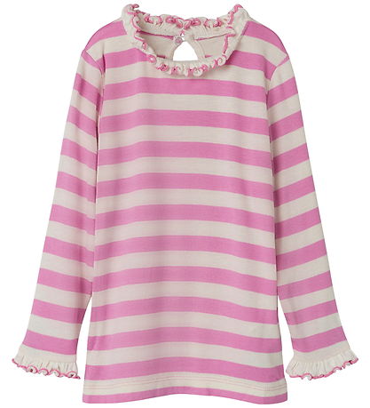 Name It Blouse - NmfPrakula - Fuchsia Pink/Bright White