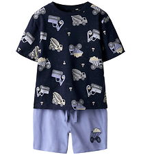 Name It Shorts Set - NmmHector - Navy Blazer/W Infinity