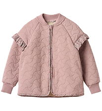 Wheat Thermo Jacket w. Fleece - Ellas - Warm Rose w. Flowers